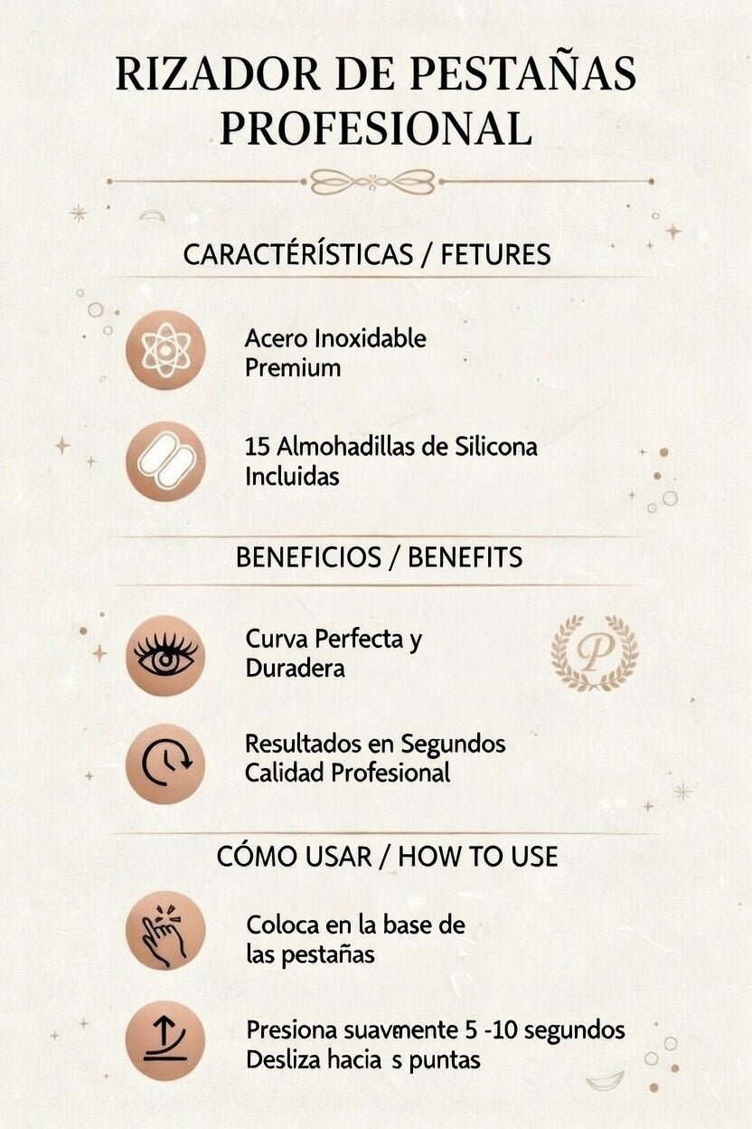 Rizador de Pestañas - LA ROSÉ