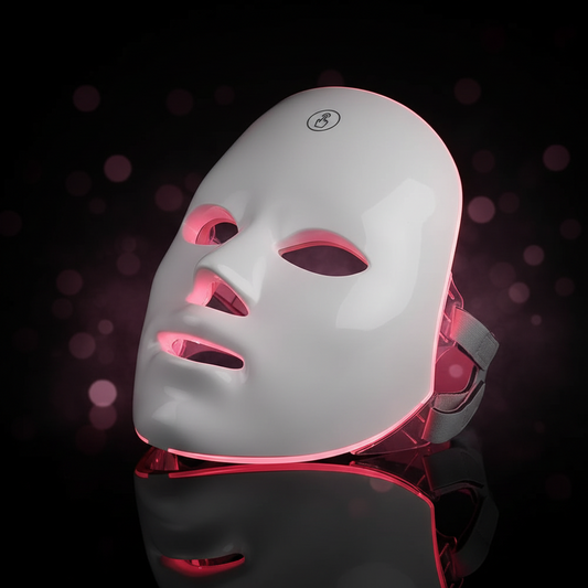 Máscara facial LED recargable de 7 colores